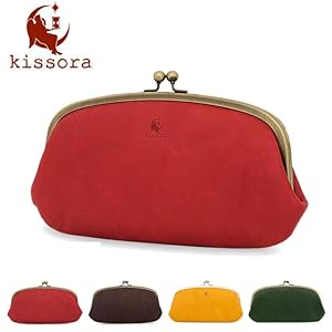 Amazon | [キソラ] 長財布 日本製 本革 レザー がま口財布 大